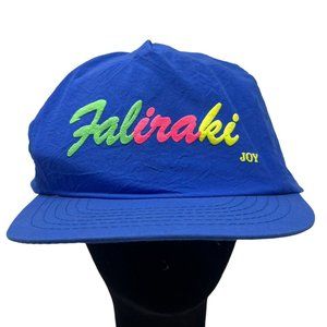 Faliraki Rhodes Greece Vintage Snapback Baseball Hat Cap Retro 90's Neon Beach